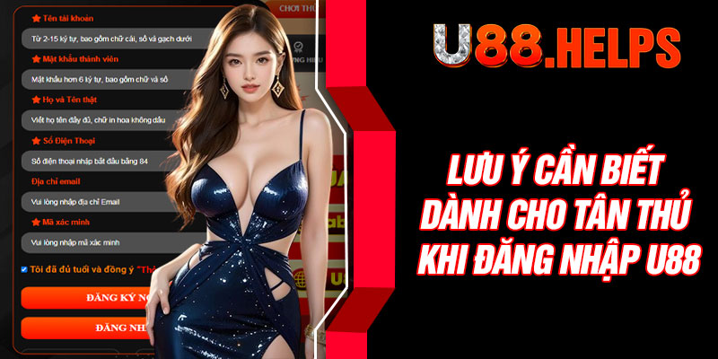 Lưu ý cần biết dành cho tân thủ khi đăng nhập U88