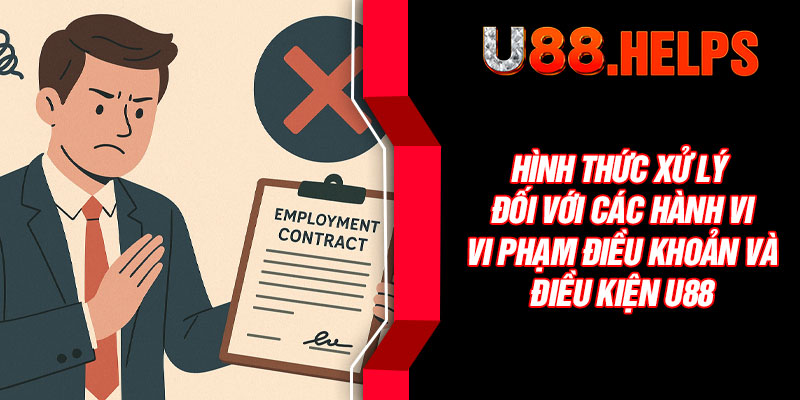 Hình thức xử lý đối với các hành vi vi điều khoản và điều kiện U88